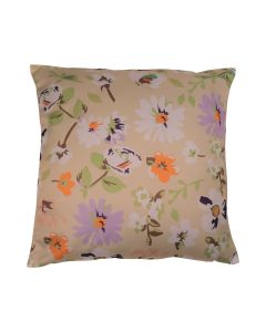 Valerie outdoor flower print l.sand cushion 45 x 45 cm
