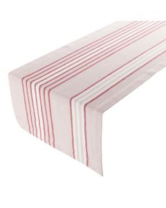 Multi Stripe Tischläufer Rosa Rot 50x140cm 