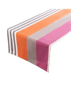 Stripes Print Mauve Tablerunner rust 50x140cm 