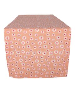 Daisy flowers Tablerunner orange 50x140cm 