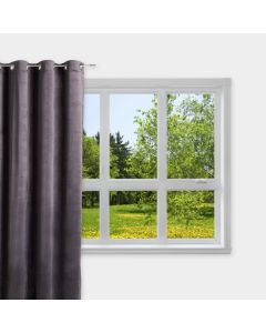 Vintage Velvet Curtain black 140x245cm