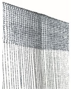 Marissa Lurex Rideau fils noir/argent 90x250cm 
