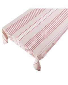 Multi Stripe Tischdecke Tekstil Rosa Rot 140x250cm 
