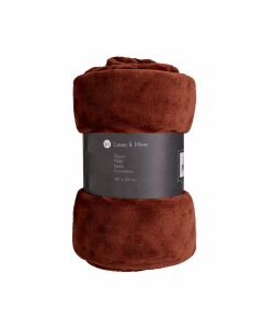 Marmaris Plaid Marron 130x170cm (rolled)