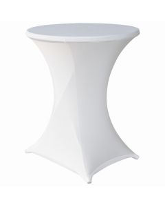 Torino Stretch Bar Tablecover white d90cmxh130cm 