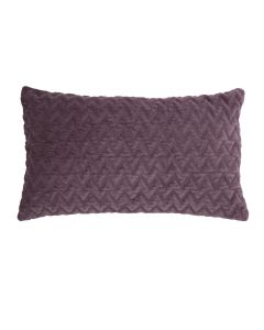 Zigzag Velvet kussen paars 30x50cm 