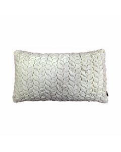 Smock Velvet coussin blanc cassé 30x50cm 