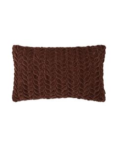 Smock Velvet Cushion brown 30x50cm 