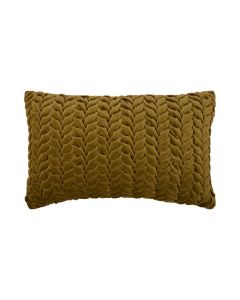 Smock Velvet kussen geel 30x50cm 
