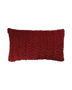 Smock Cushion red 30x50cm 