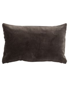Velvet Chambray Kissen Braun 30x50cm 