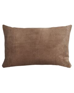 Velvet Chambray Kissen taupe 30x50cm 