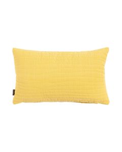 Uneven Stitching Kissen Gelb 30x50cm 