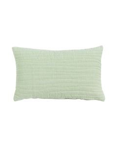 Uneven stitching light green Cushion 30 x 50 cm