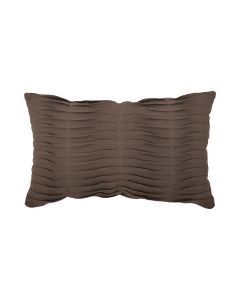Pleated  coussin gris 30x50cm 