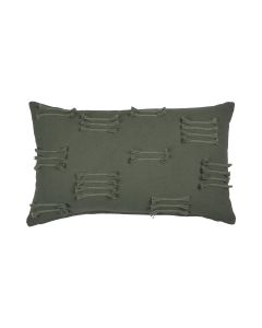 Uneven Ruffle coussin vert 30x50cm 