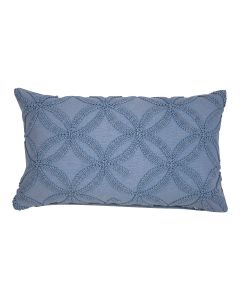Annika Kussen stonewash blauw 30x50cm