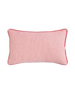 Hyacinth Cushion waffle red 30x50cm