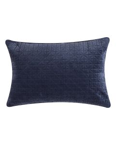 Coussin Triangle Velvet couleur indigo 40x60 cm