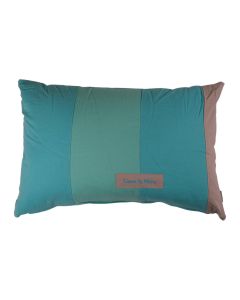 Patchwork coussin bleu 40x60cm