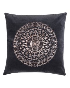 Preston Velvet coussin gris 60x60cm 