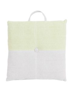 Duo Tone Stuhlkissen Beige Grün 40x40cm+5cm (with handle)