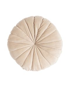 Flower Kissen Beige dia40x12cm 