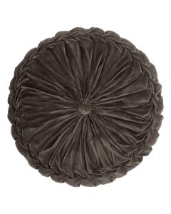 Kanan Velvet kussen bruin dia40x10cm 