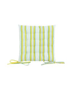 Multi Stripe stoelkussen groen 40x40cm+5cm