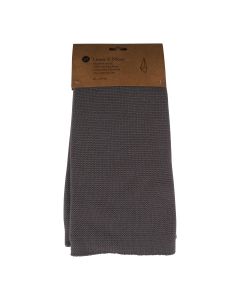 Knitted towel donker grey 50x70cm 
