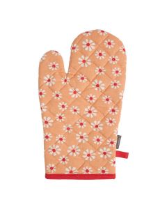 Daisy flowers Oven Mitt orange 18x33cm 