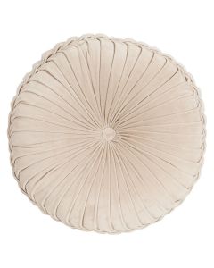 Kanan Velvet Cushion beige dia60x10cm