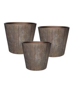 Pot Set/3 Bruss  Bronze
