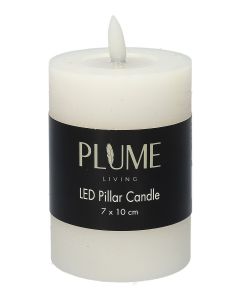 Bougie Pillar Lumina Touch  Blanc Small