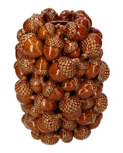 Vase Acorn  Marron Small