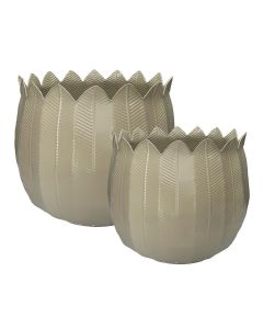 Set/2 Pot Livorn d38/43xh36 sand