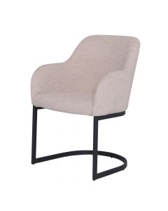 Dining room chair Swinger Bouclé and Velvet Ted - Beige