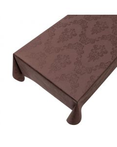 Bruna Malluma Waschbar beschichtete Tischtekstil braun 140cmx20mtr 