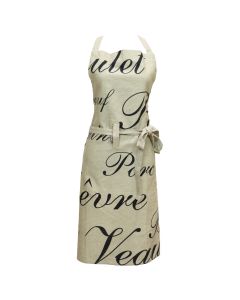 Long Paris Cuisine Apron black 75x90cm