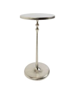 Table Round silver h60 d32cm