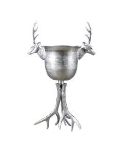 wein kühler auf ständer hirsch 77cm