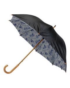 Paraplu Delfts blauw binnenprint 105cm