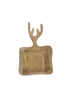 Schale/Schneidbrett mangoholz geweih 30cm