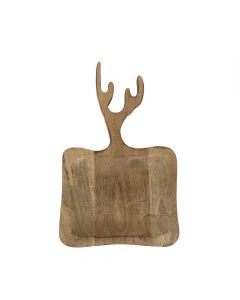 Schale/Schneidbrett mangoholz geweih 35cm