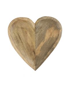 schale herz mangoholz 30cm