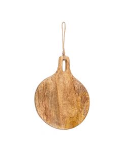 snijplank mango hout rond dia 22cm