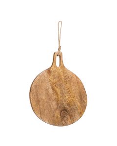 snijplank mango hout rond dia 25cm