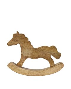 Rocking Horse mango wood 30x22cm