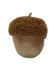 samt dekoration eichel cognac 25cm*