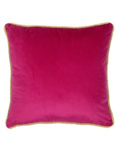 kussen fluweel goud fuchsia 45x45cm